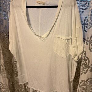 We The Free White Oversized Short Sleeve Tee